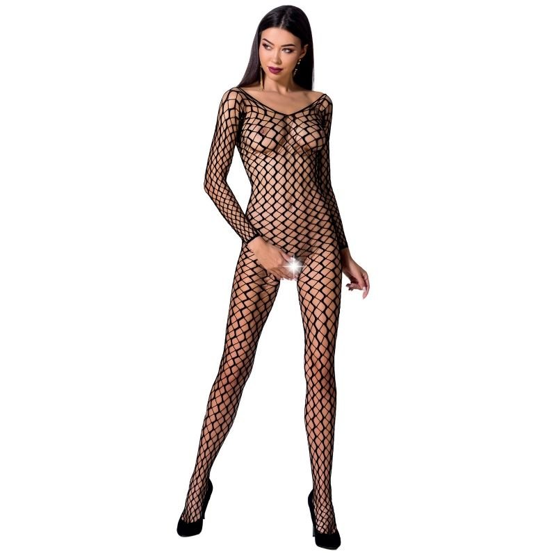 PASSION - DONNA BS068 BODYSTOCKING NERO TAGLIA UNICA - PASSION WOMAN - Intimo per le occasioni speciali | The Game Lingerie