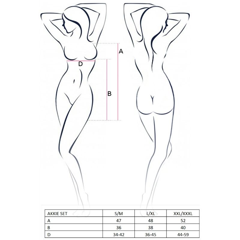 PASSION - SET AKKIE DONNA COSTUME DA INFERMIERA S/M - PASSION WOMAN SETS - Intimo per le occasioni speciali | The Game Lingerie