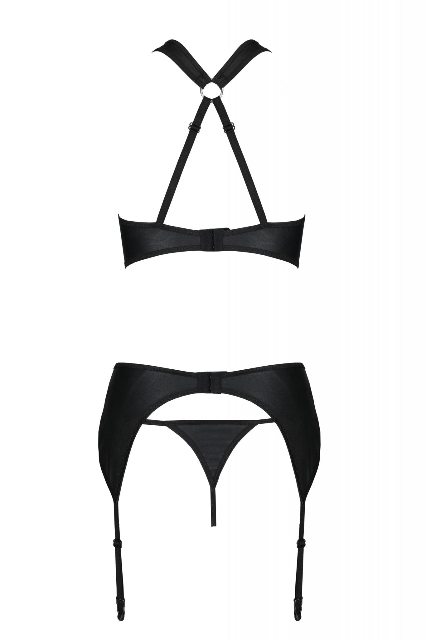 PASSION - SET AMANDA IN PELLE ECOLOGICA - PASSION WOMAN SETS - Intimo per le occasioni speciali | The Game Lingerie