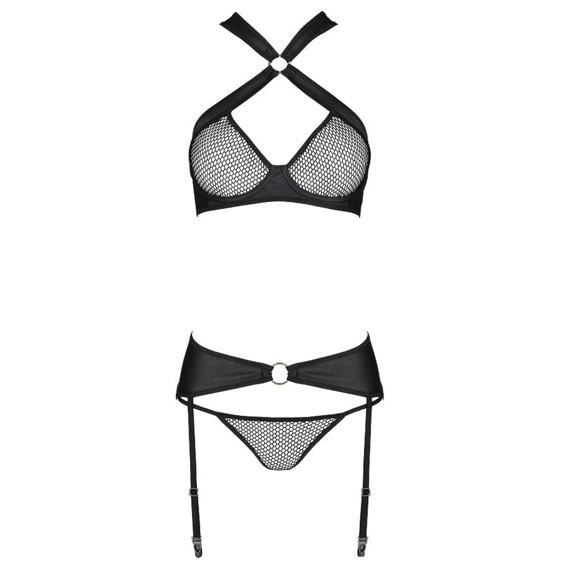 PASSION - SET AMANDA IN PELLE ECOLOGICA S/M - PASSION WOMAN SETS - Intimo per le occasioni speciali | The Game Lingerie