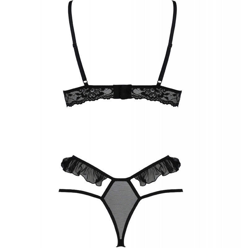 PASSION - SET DOLLY DUE PEZZI NERO S/M - PASSION WOMAN SETS - Intimo per le occasioni speciali | The Game Lingerie