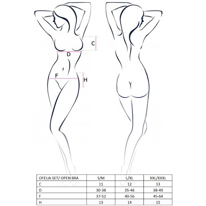PASSION - SET DONNA OFELIA TAGLIA S/M - PASSION WOMAN SETS - Intimo per le occasioni speciali | The Game Lingerie