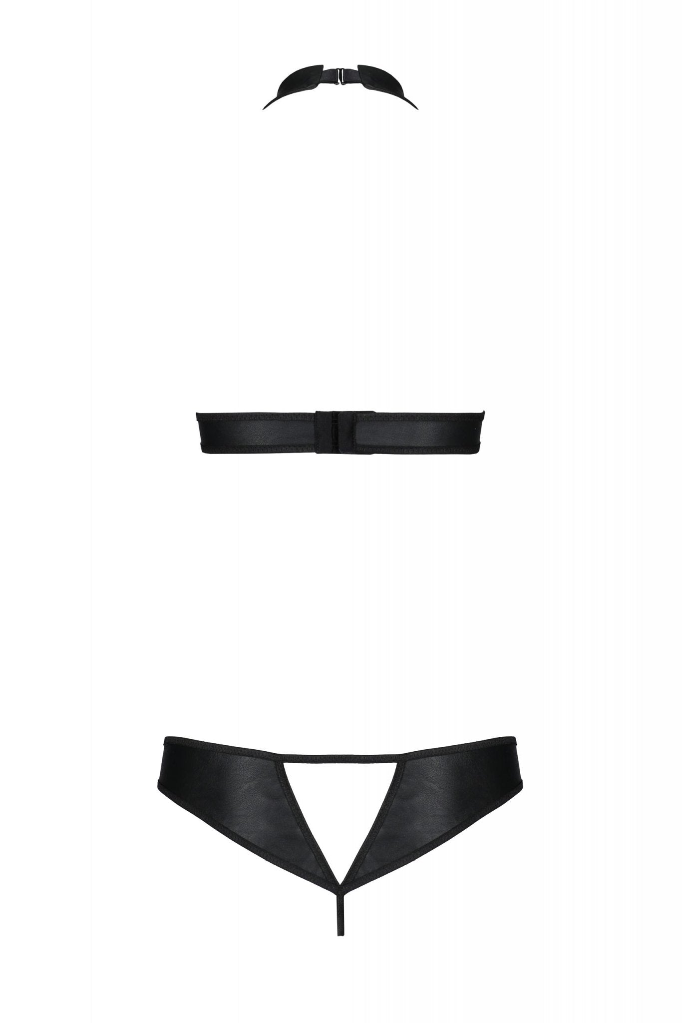 PASSION - SET MALWIA IN PELLE ECOLOGICA - PASSION WOMAN SETS - Intimo per le occasioni speciali | The Game Lingerie