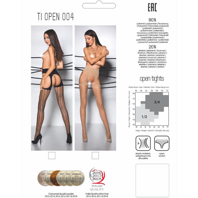 PASSION - TIOPEN 004 COLLANT NERO 1/2 40 DEN - PASSION WOMAN GARTER & STOCK - Intimo per le occasioni speciali | The Game Lingerie