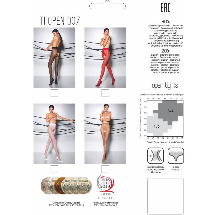 PASSION - TIOPEN 007 COLLANT BIANCO 1/2 20 DEN - PASSION WOMAN GARTER & STOCK - Intimo per le occasioni speciali | The Game Lingerie