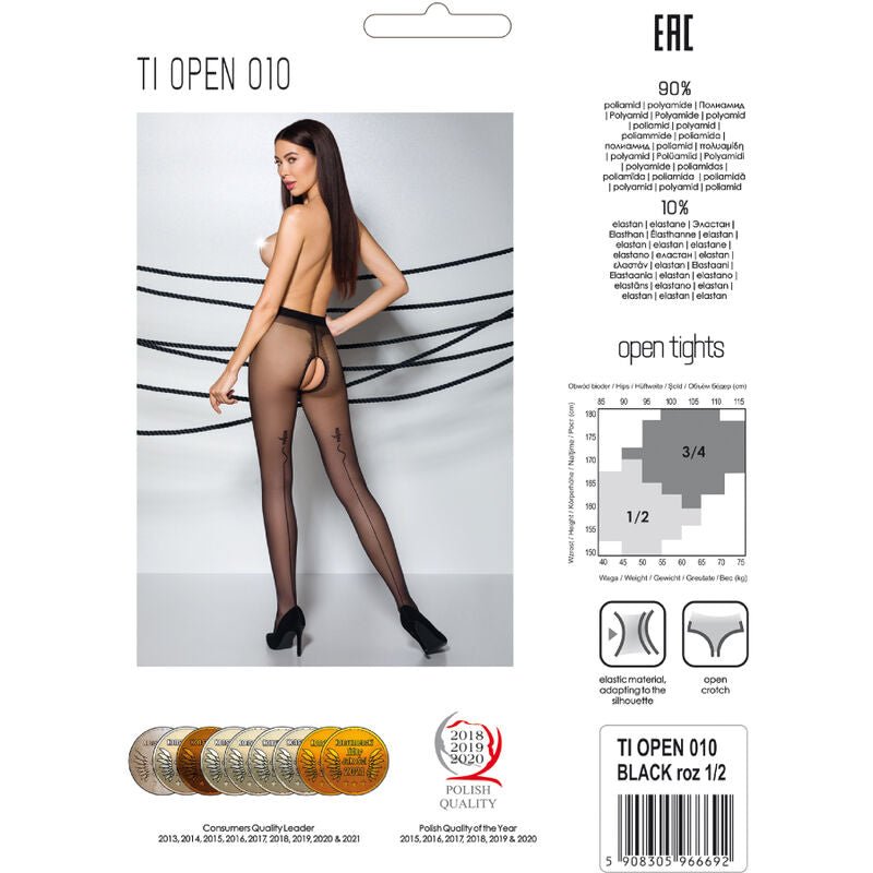 PASSION - TIOPEN 010 COLLANT NERO 1/2 20 DEN - PASSION WOMAN GARTER & STOCK - Intimo per le occasioni speciali | The Game Lingerie