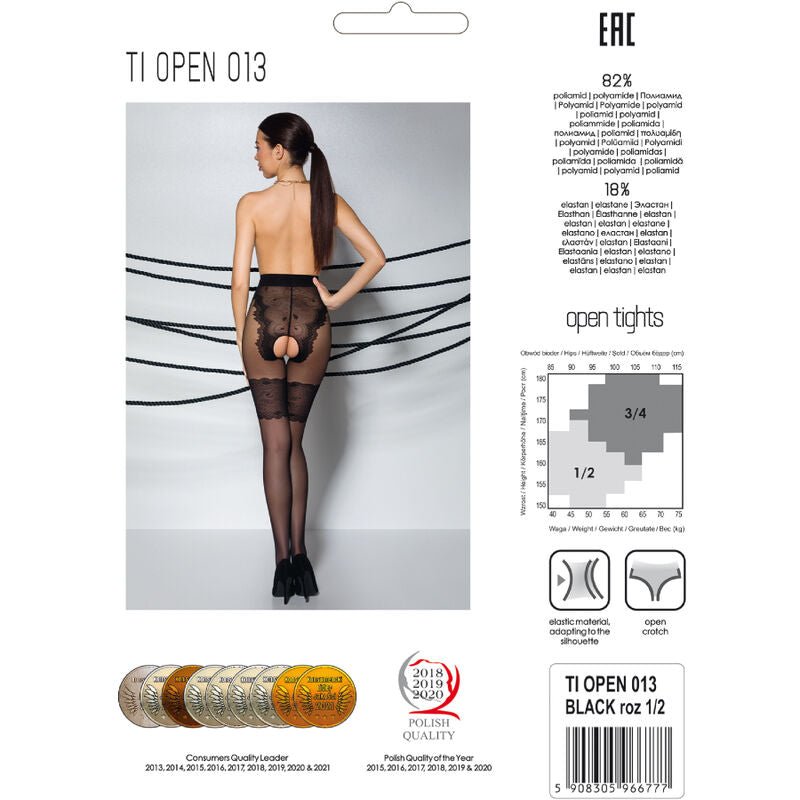 PASSION - TIOPEN 013 COLLANT NERO 1/2 20/40 DEN - PASSION WOMAN GARTER & STOCK - Intimo per le occasioni speciali | The Game Lingerie