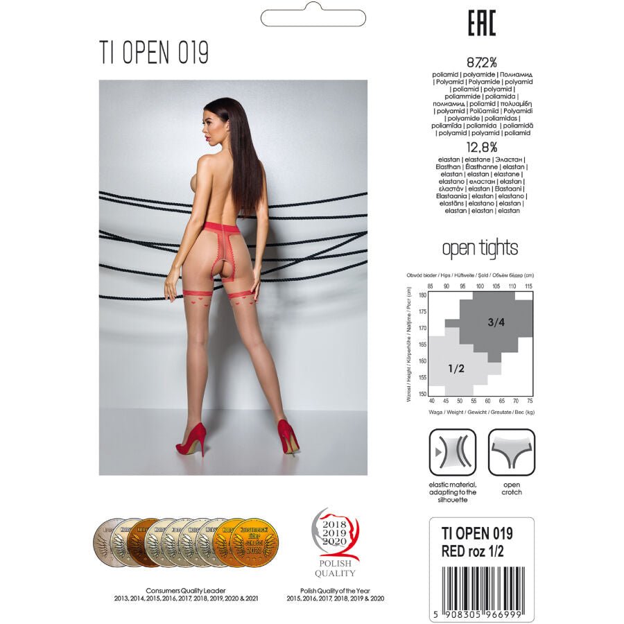 PASSION - TIOPEN 019 COLLANT NERO 1/2 20 DEN - PASSION WOMAN GARTER & STOCK - Intimo per le occasioni speciali | The Game Lingerie