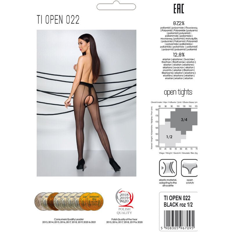 PASSION - TIOPEN 022 COLLANT NERO 1/2 20 DEN - PASSION WOMAN GARTER & STOCK - Intimo per le occasioni speciali | The Game Lingerie