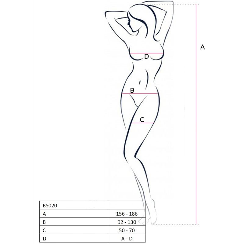 PASSION - WOMAN BS020 BODYSTOCKING BIANCO TAGLIA UNICA - PASSION WOMAN BODYSTOCKINGS - Intimo per le occasioni speciali | The Game Lingerie