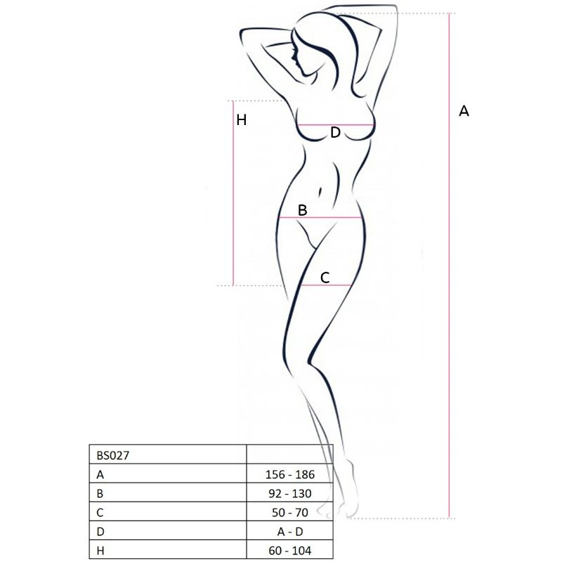 PASSION - WOMAN BS027 ABITO NERO STILE BODYSTOCKING TAGLIA UNICA - PASSION WOMAN BODYSTOCKINGS - Intimo per le occasioni speciali | The Game Lingerie