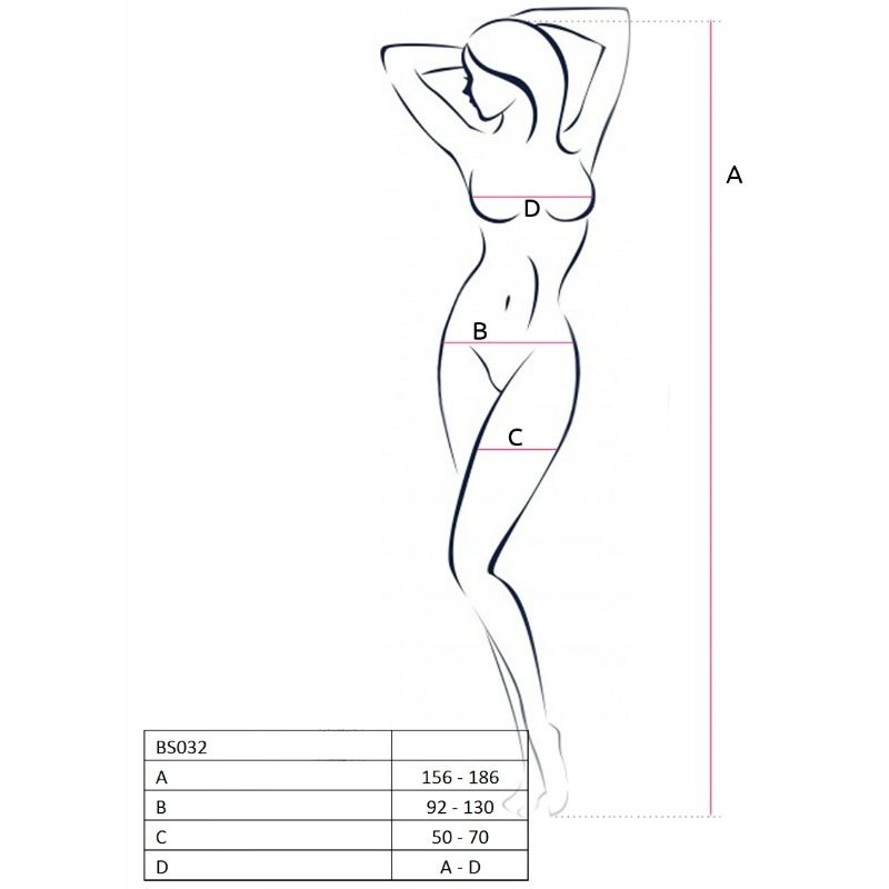 PASSION WOMAN BS032 BODYSTOCKING NERO TAGLIA UNICA - PASSION WOMAN - Intimo per le occasioni speciali | The Game Lingerie