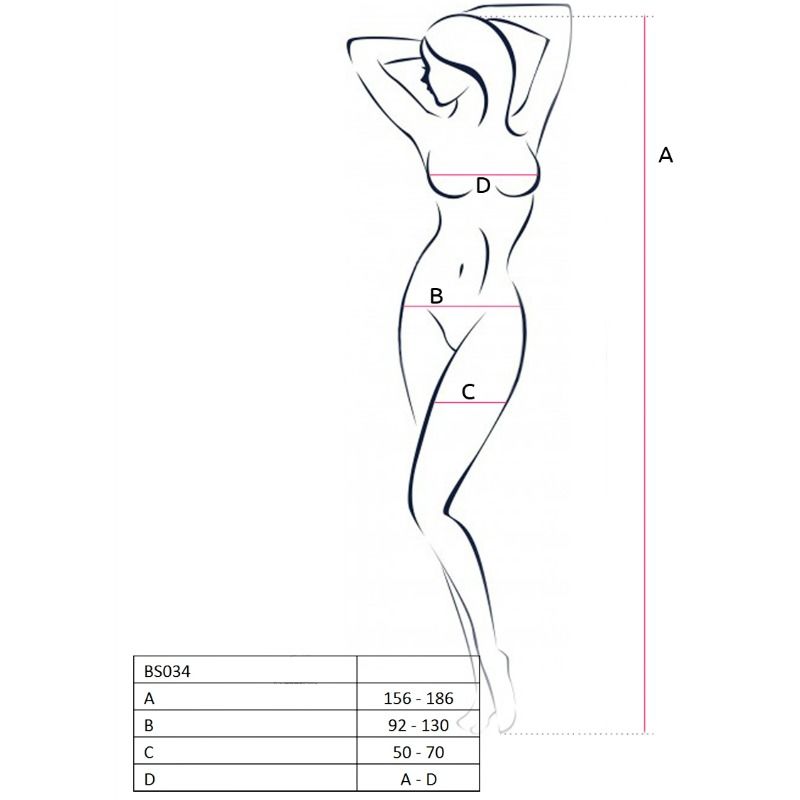 PASSION WOMAN BS034 BODYSTOCKING BIANCO TAGLIA UNICA - PASSION WOMAN - Intimo per le occasioni speciali | The Game Lingerie