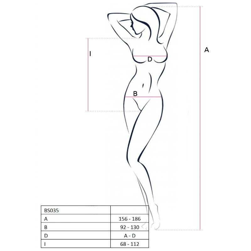 PASSION - WOMAN BS035 BODYSTOCKING BIANCO TAGLIA UNICA - PASSION WOMAN - Intimo per le occasioni speciali | The Game Lingerie