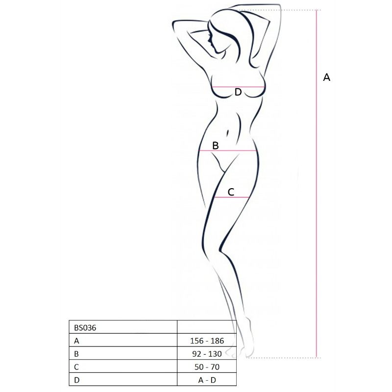 PASSION WOMAN BS036 BODYSTOCKING BIANCO TAGLIA UNICA - PASSION WOMAN - Intimo per le occasioni speciali | The Game Lingerie