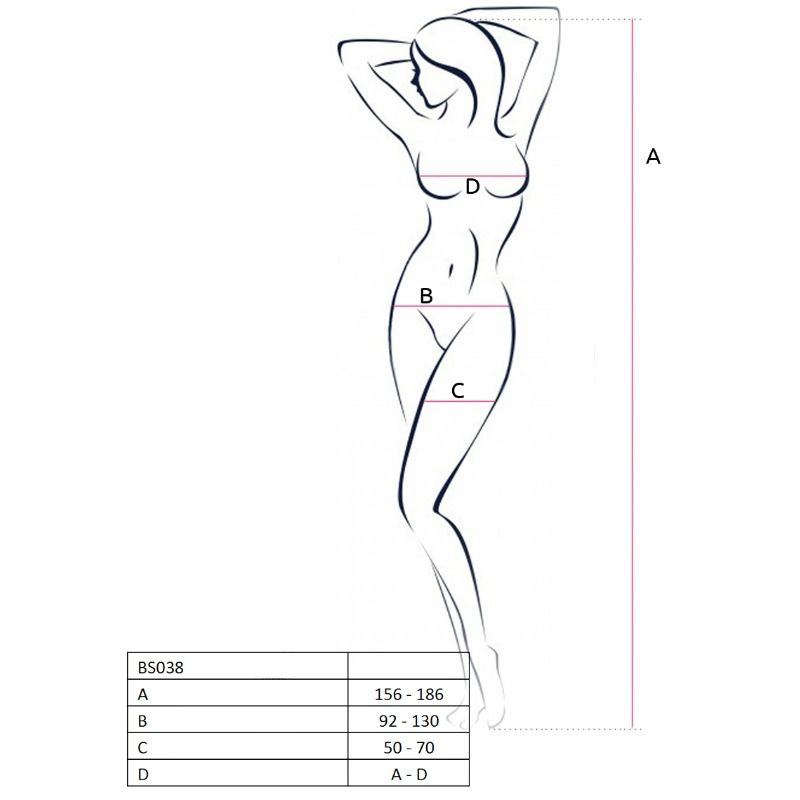 PASSION WOMAN BS038 BODYSTOCKING ROSSO TAGLIA UNICA - PASSION WOMAN - Intimo per le occasioni speciali | The Game Lingerie