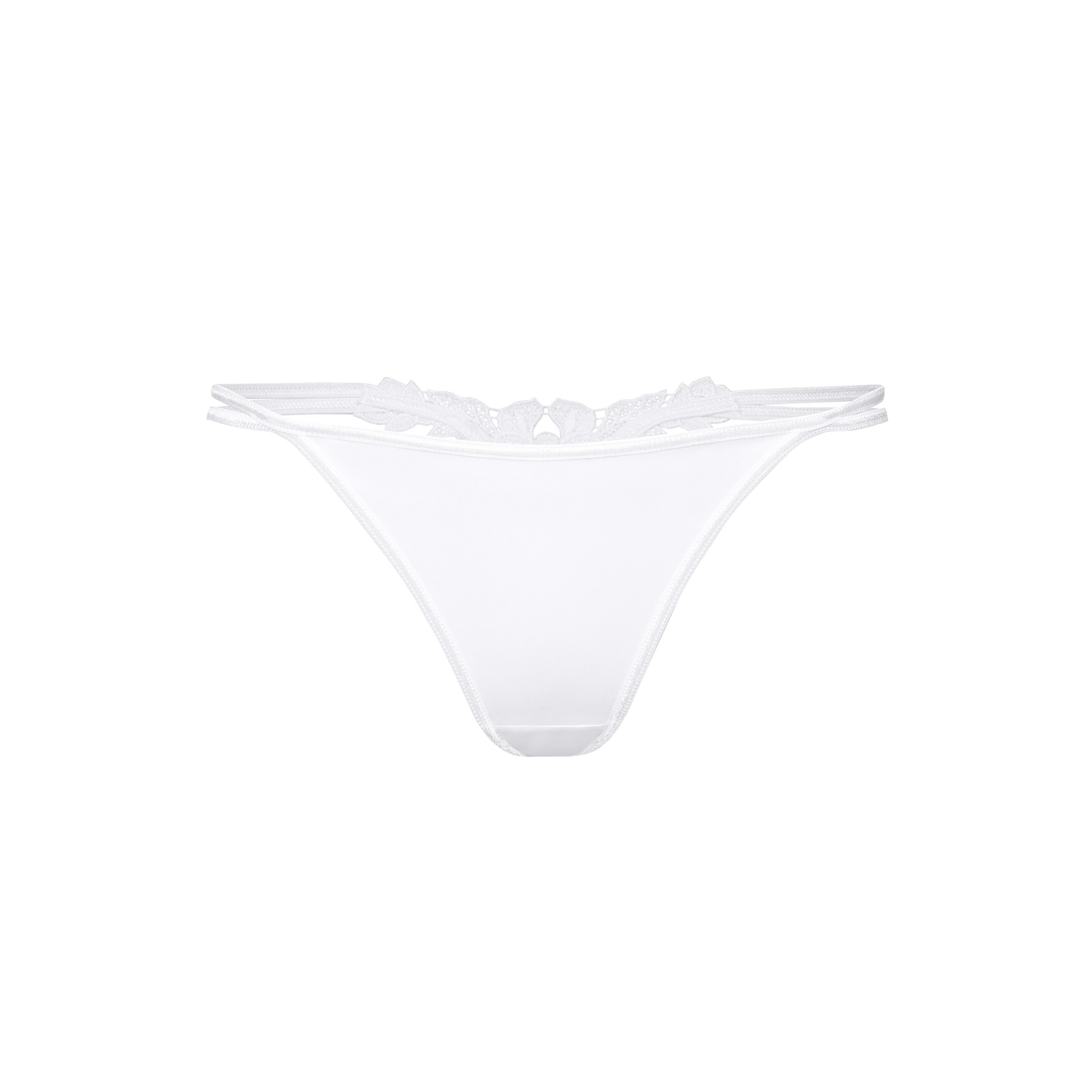 Perizoma bianco in microfibra AGNEZ - ROZA LINGERIE - The Game Lingerie