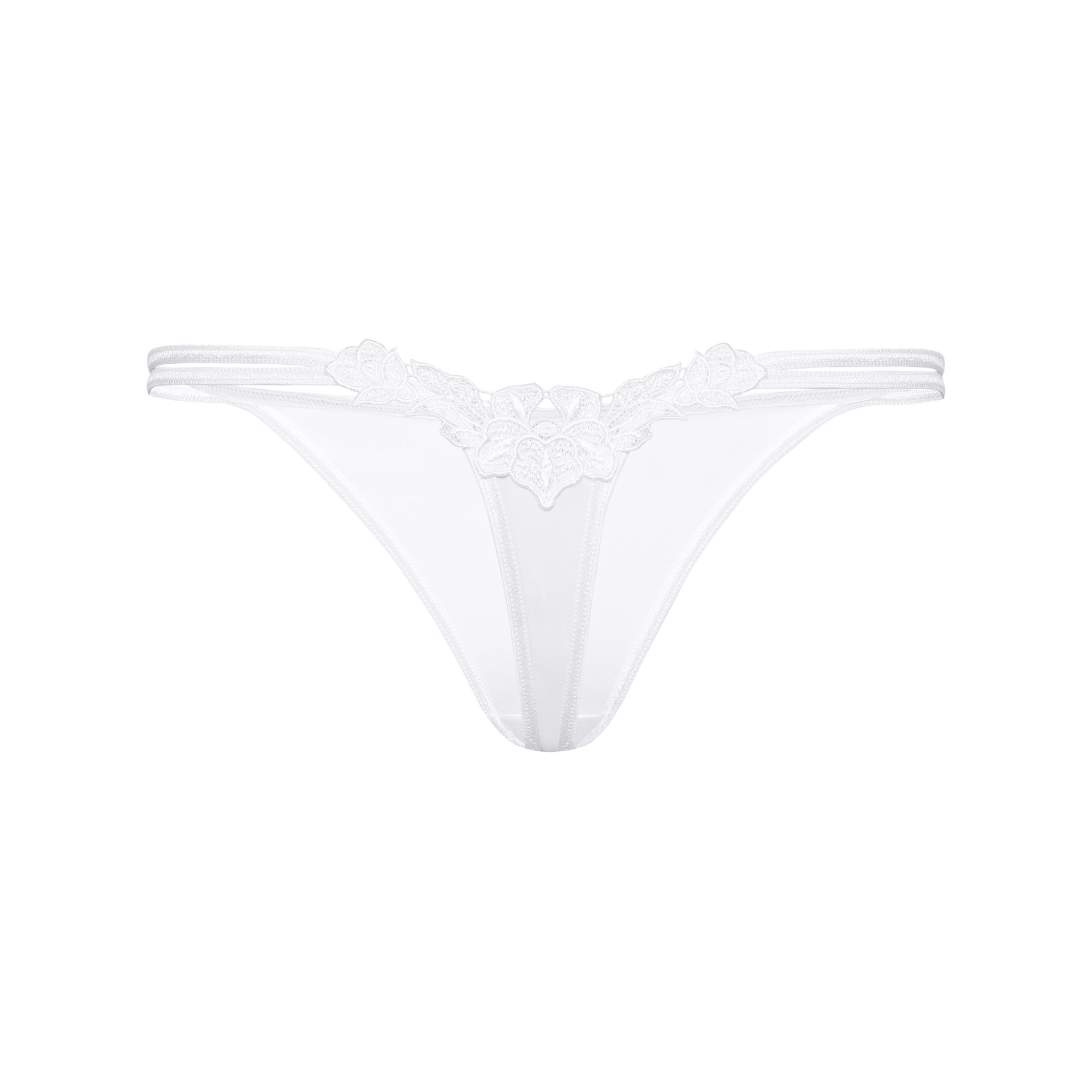 Perizoma bianco in microfibra AGNEZ - ROZA LINGERIE - The Game Lingerie