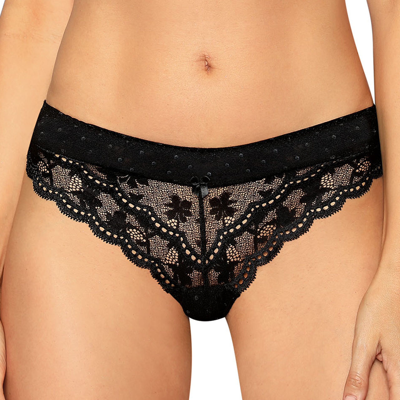 Perizoma Lagerta in Pizzo Nero - The Game Lingerie