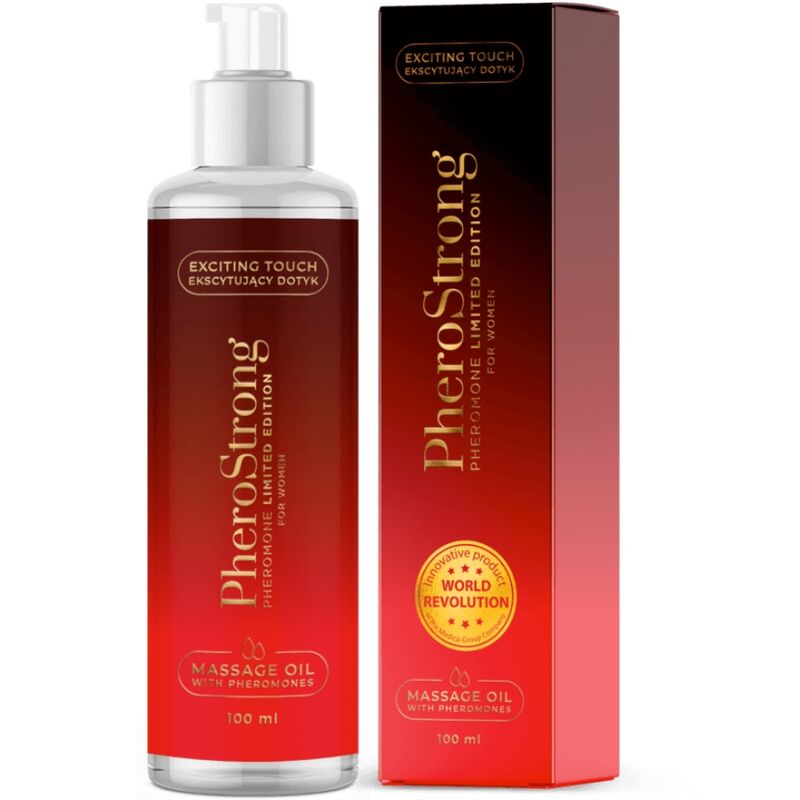 PHEROSTRONG - OLIO DA MASSAGGIO EDIZIONE LIMITATA PER DONNE 100 ML - PHEROSTRONG - Intimo per le occasioni speciali | The Game Lingerie