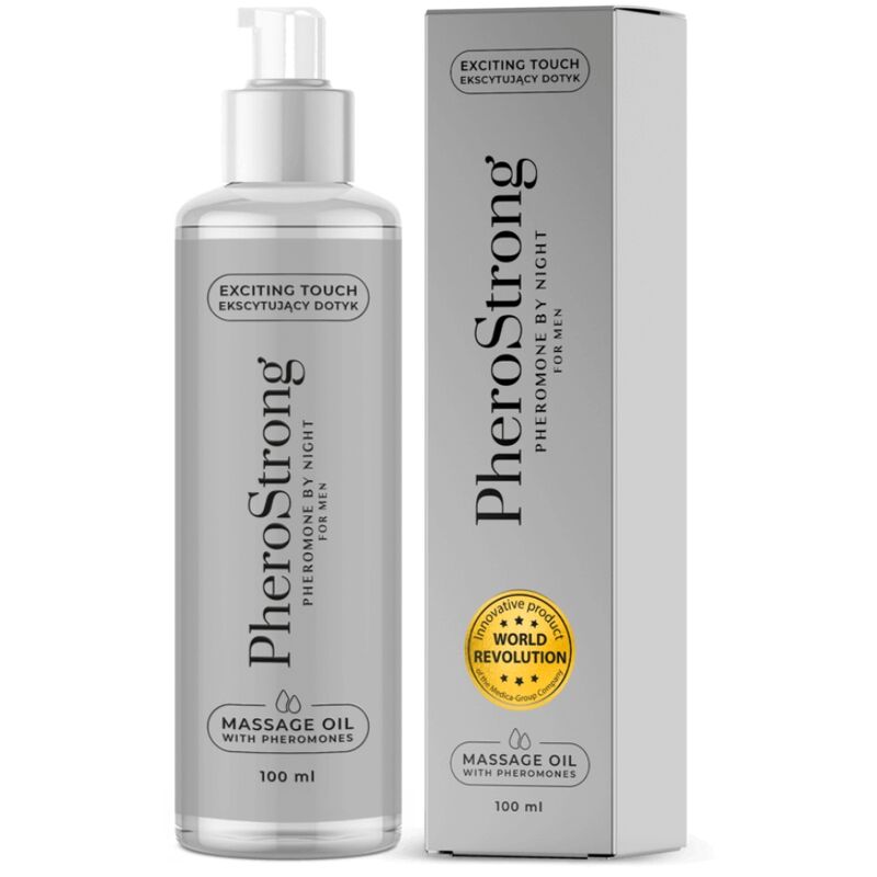 PHEROSTRONG - OLIO DA MASSAGGIO NOTTURNO PER UOMO 100 ML - PHEROSTRONG - Intimo per le occasioni speciali | The Game Lingerie
