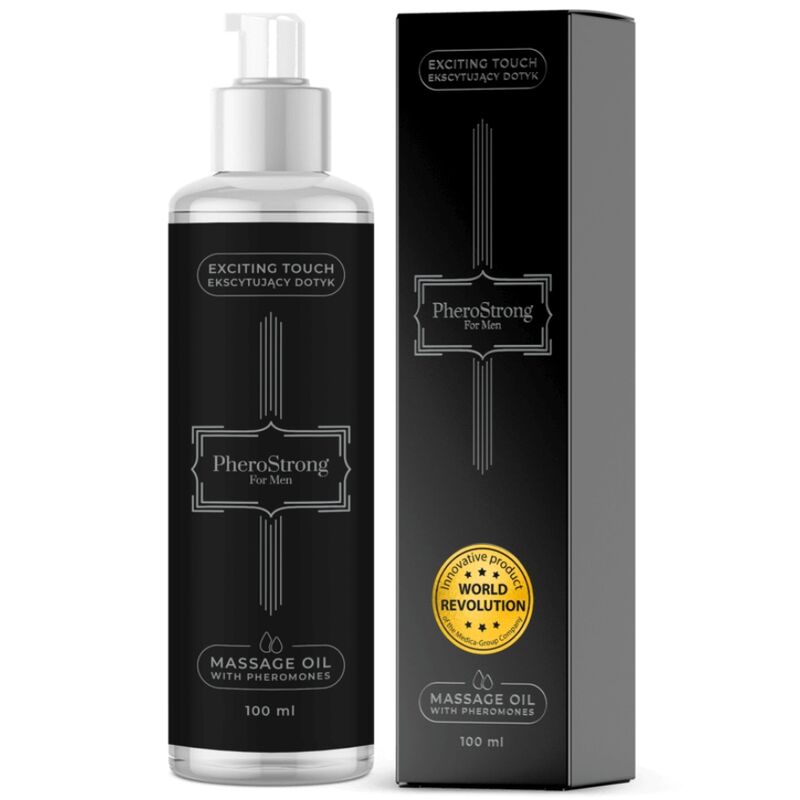PHEROSTRONG - OLIO DA MASSAGGIO PER UOMO 100 ML - PHEROSTRONG - Intimo per le occasioni speciali | The Game Lingerie