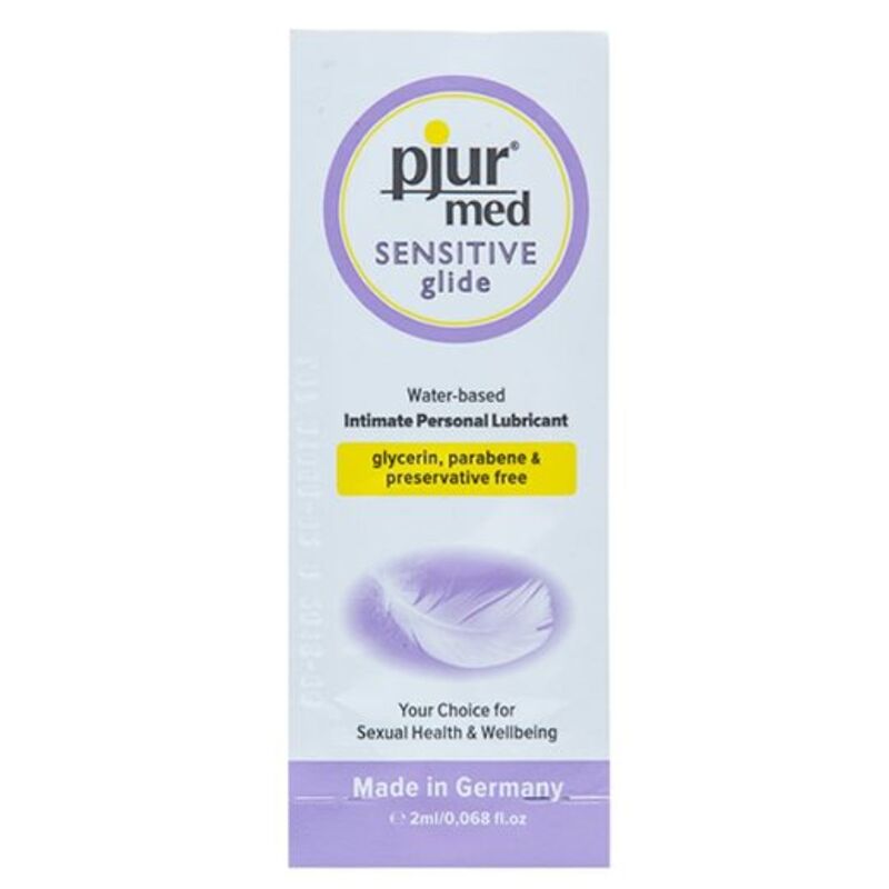 PJUR - MED SENSITIVE GLIDE LUBRIFICANTE A BASE ACQUA 2 ML - PJUR - Intimo per le occasioni speciali | The Game Lingerie