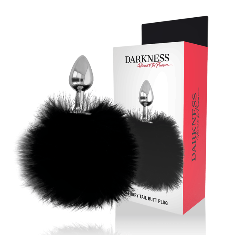 PLUG CON CODA NERA - 7 CM - DARKNESS ANAL - Intimo per le occasioni speciali | The Game Lingerie