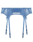 Reggicalze Fallon Cornflower azzurro fiordaliso - Playful Promises - The Game Lingerie