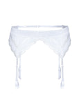 Reggicalze Lagerta in Pizzo Bianco - ROZA LINGERIE - The Game Lingerie