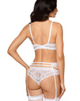 Reggicalze Lagerta in Pizzo Bianco - ROZA LINGERIE - The Game Lingerie