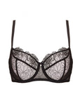 Reggiseno Morbido con Ricami Floreali e Ferretto Pamela Nero - Gorteks - Intimo per le occasioni speciali | The Game Lingerie