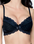 Reggiseno Push Up Lagerta in Pizzo - bianco o nero - ROZA LINGERIE - The Game Lingerie