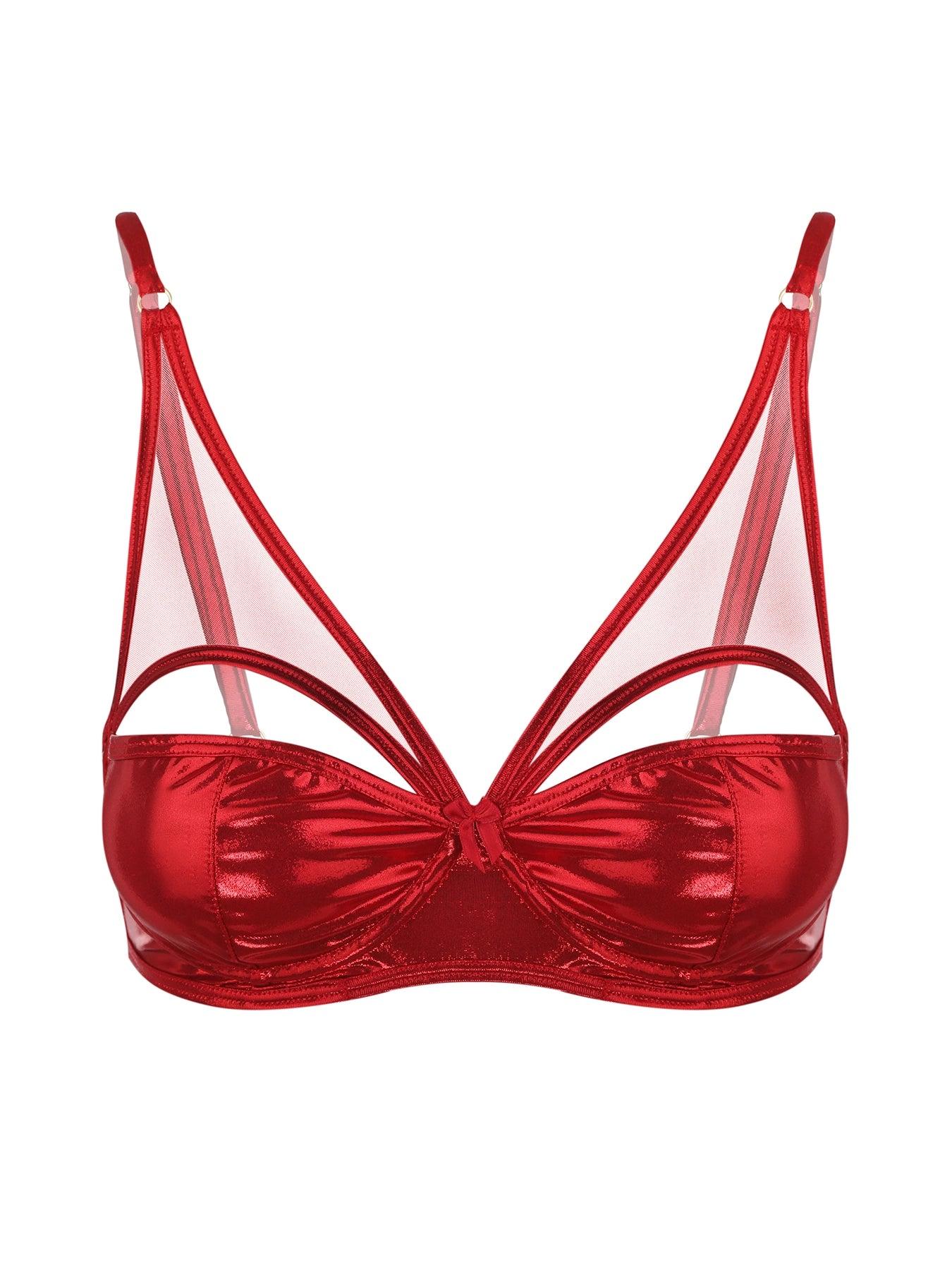 Set Scarlet Seduction Rosso - Reggiseno - The Game Lingerie