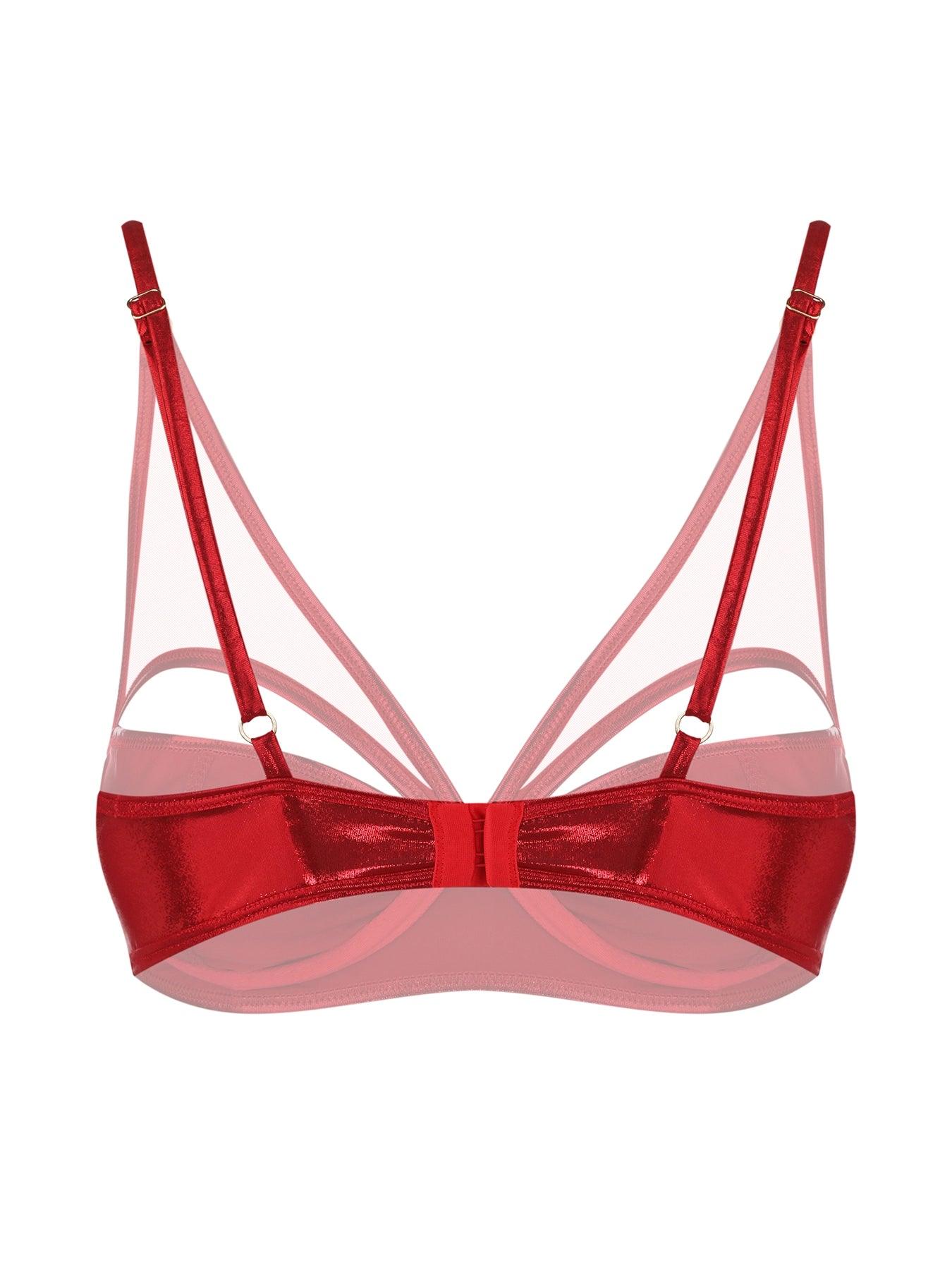 Set Scarlet Seduction Rosso - Reggiseno - The Game Lingerie