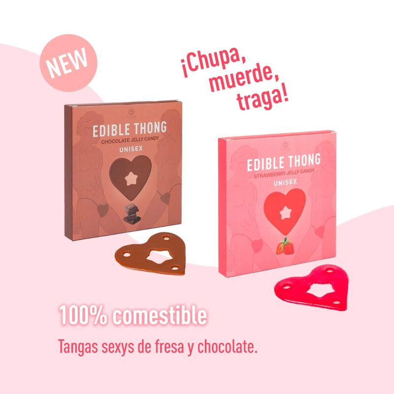 SECRET PLAY - PERIZOMA GOMMOSA ALLA FRAGOLA - SECRETPLAY COSMETIC - Intimo per le occasioni speciali | The Game Lingerie