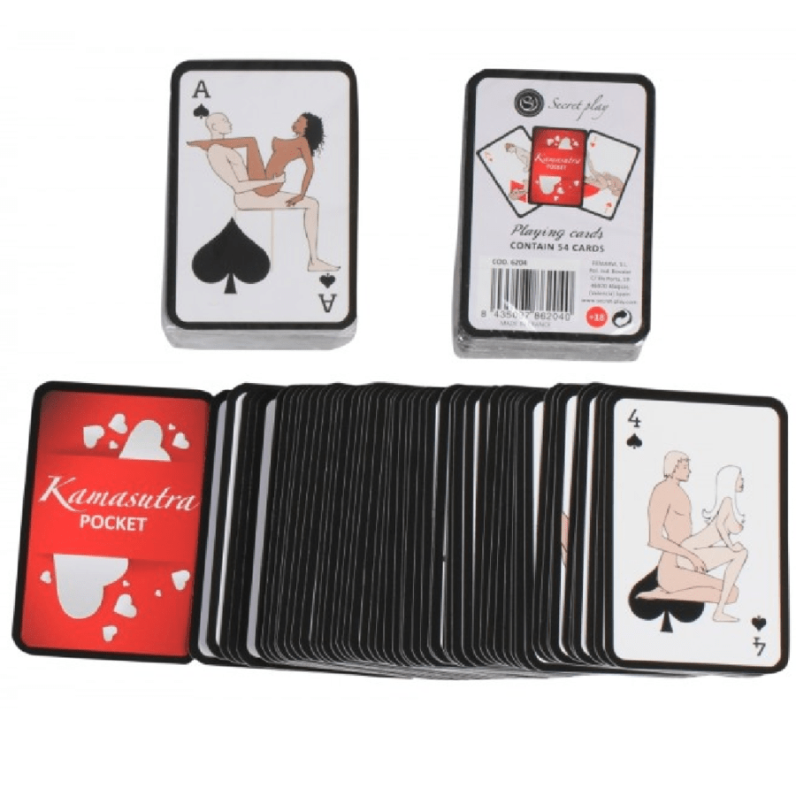 SECRETPLAY - CARTE DA GIOCO KAMASUTRA TASCABILI (ES/EN/PT/IT/FR/DE) - SECRETPLAY 100% GAMES - Intimo per le occasioni speciali | The Game Lingerie