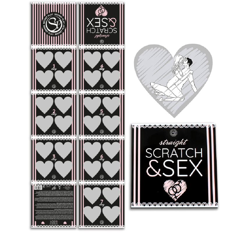 SECRETPLAY - GIOCO DI GRATTA E SESSO PER COPPIE ETERO (ES/EN/FR/PT/DE) - SECRETPLAY 100% GAMES - Intimo per le occasioni speciali | The Game Lingerie