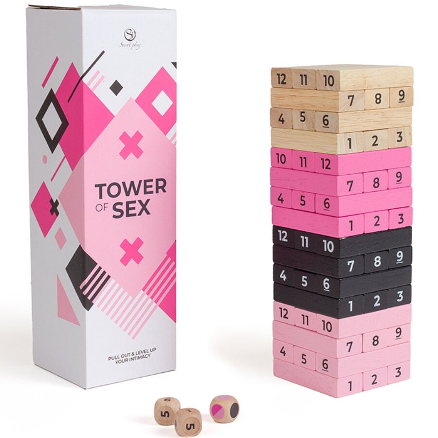 SECRETPLAY - GIOCO IN LEGNO TORRE DEL SESSO - SECRETPLAY 100% GAMES - Intimo per le occasioni speciali | The Game Lingerie