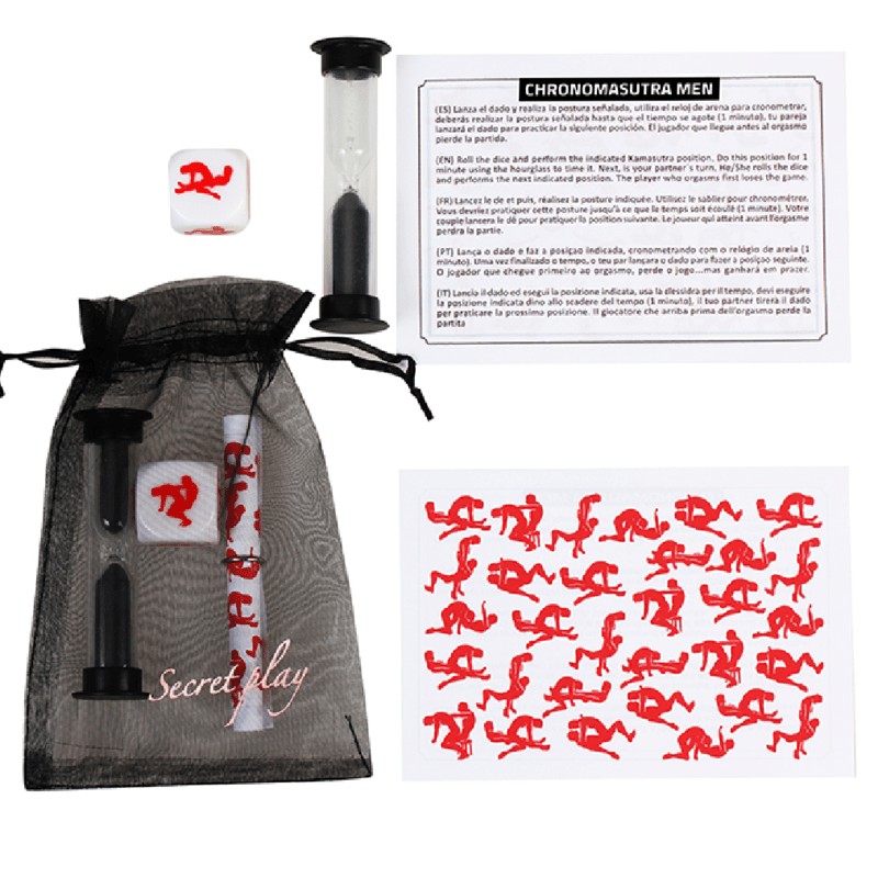 SECRETPLAY - KIT CHRONOMASUTRA PLAY GAY (ES/EN/IT/PT/FR) - SECRETPLAY 100% GAMES - Intimo per le occasioni speciali | The Game Lingerie