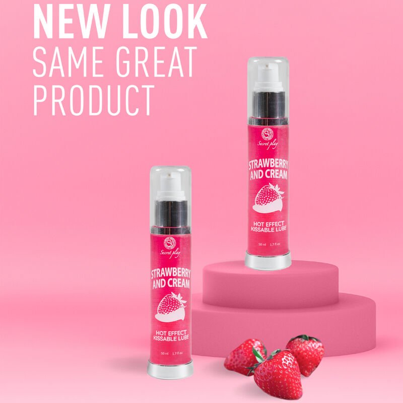SECRETPLAY - LUBRIFICANTE 2 - 1 EFFETTO CALORE FRAGOLA E CREMA 50 ML - SECRETPLAY COSMETIC - Intimo per le occasioni speciali | The Game Lingerie