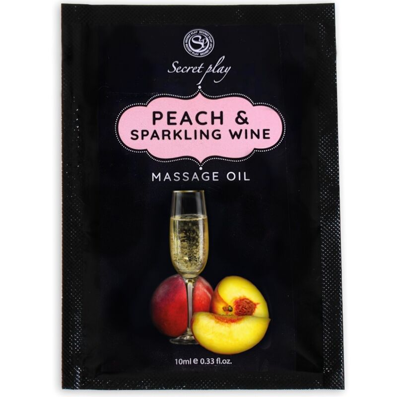 SECRETPLAY - PESCA E VINO SPUMANTE OLIO DA MASSAGGIO BUSTINA 10 ML - SECRETPLAY COSMETIC - Intimo per le occasioni speciali | The Game Lingerie
