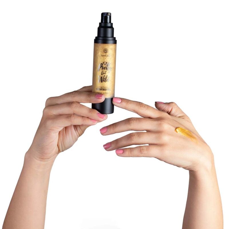 SECRETPLAY - PRETTY MA WILD GLOW OLIO PER IL CORPO 50 ML - SECRETPLAY COSMETIC - Intimo per le occasioni speciali | The Game Lingerie