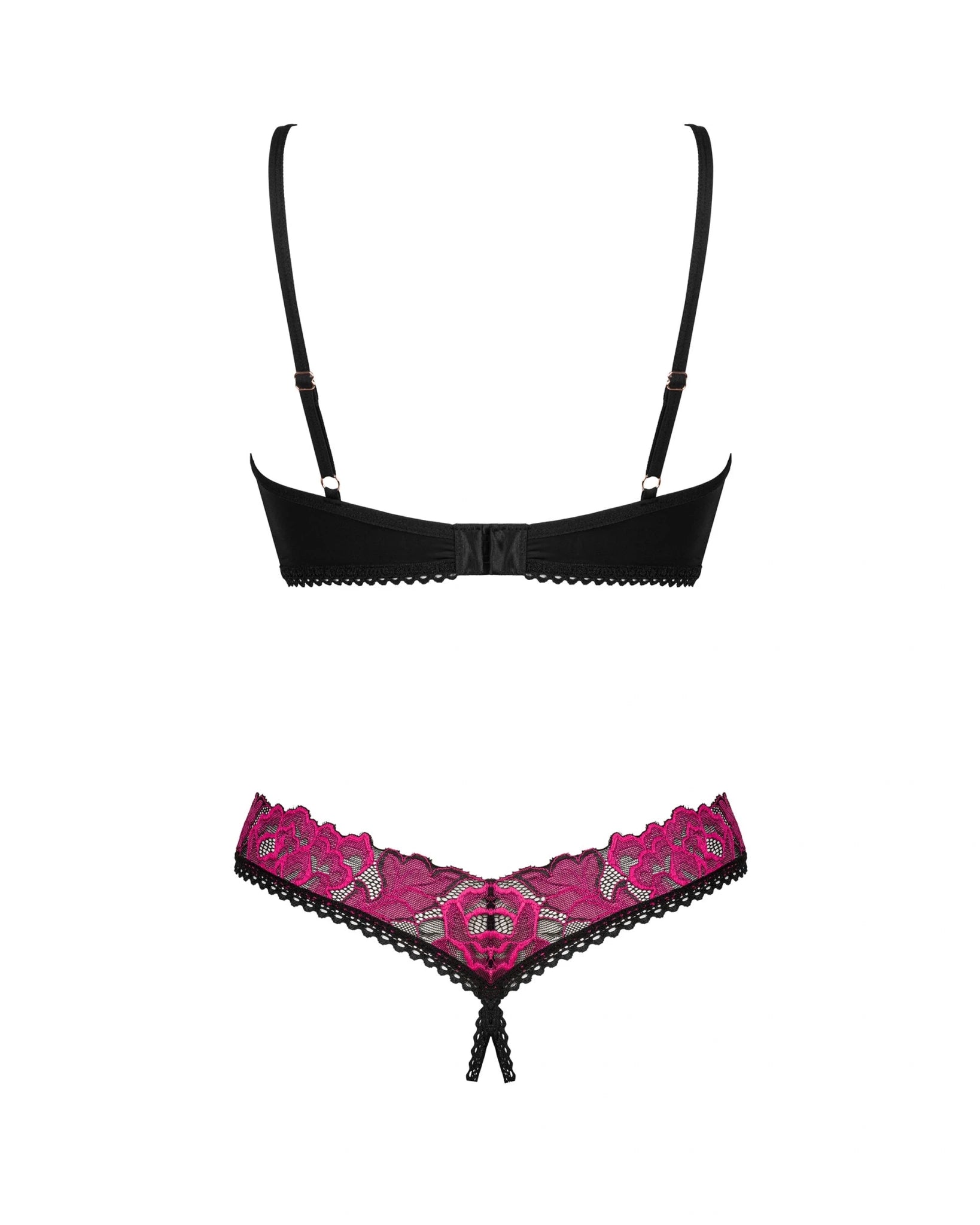 Set Sexy con Reggiseno e Perizoma Aperto Rosenty | Obsessive 185993 - Obsessive - Intimo per le occasioni speciali | The Game Lingerie