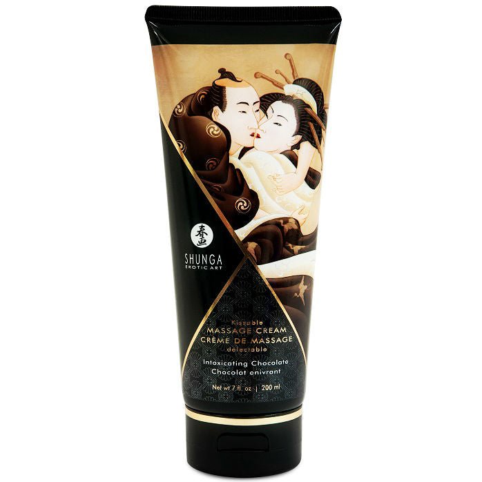 SHUNGA - CREMA DA MASSAGGIO AL CIOCCOLATO 200 ML - SHUNGA MASSAGE CREAM - Intimo per le occasioni speciali | The Game Lingerie