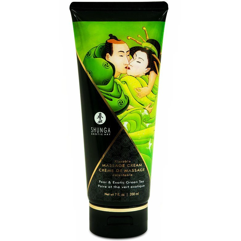SHUNGA - CREMA DA MASSAGGIO PERA E TÈ VERDE 200 ML - SHUNGA MASSAGE CREAM - Intimo per le occasioni speciali | The Game Lingerie