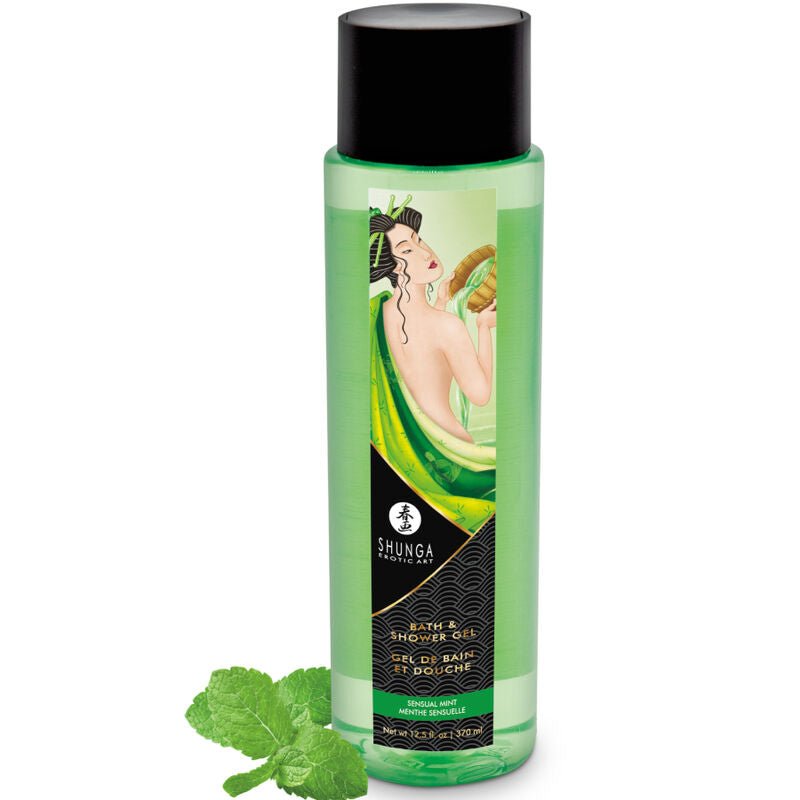 SHUNGA - GEL BAGNO DOCCIA SENSUALE MENTA 370 ML - SHUNGA BATH EXPERIENCE - Intimo per le occasioni speciali | The Game Lingerie