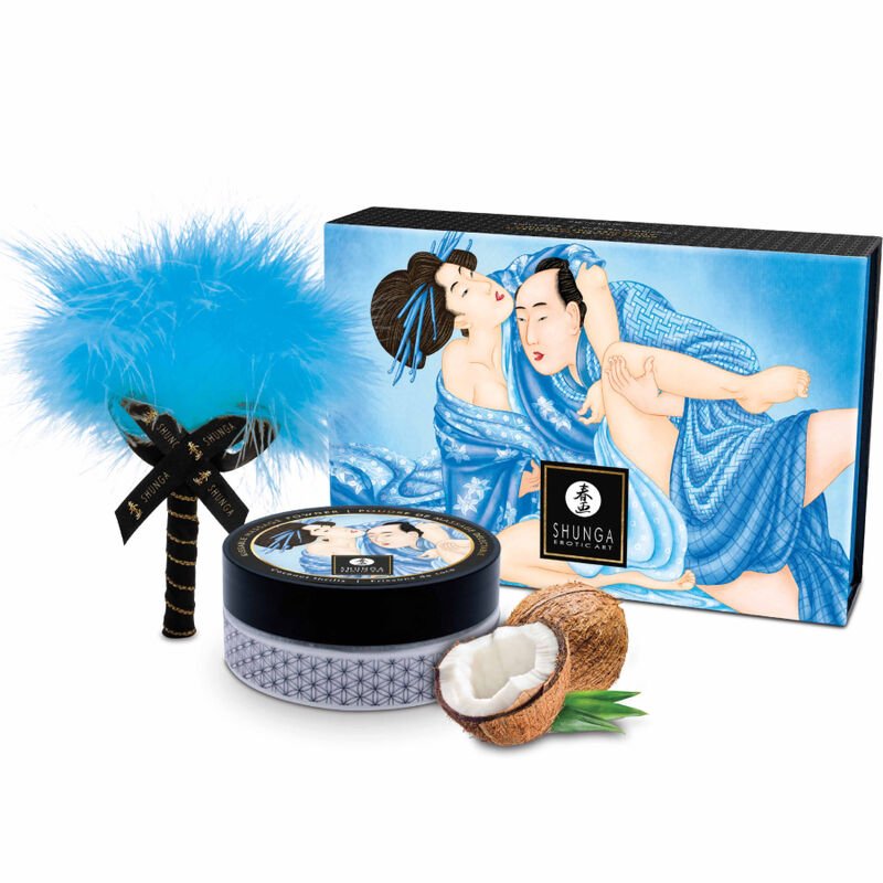 SHUNGA - KIT POLVERE DA MASSAGGIO AL COCCO ALIMENTARE - SHUNGA BODY POWER - Intimo per le occasioni speciali | The Game Lingerie