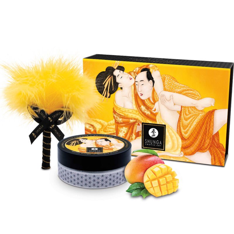 SHUNGA - KIT POLVERE DA MASSAGGIO ALIMENTARE MANGO - SHUNGA BODY POWER - Intimo per le occasioni speciali | The Game Lingerie