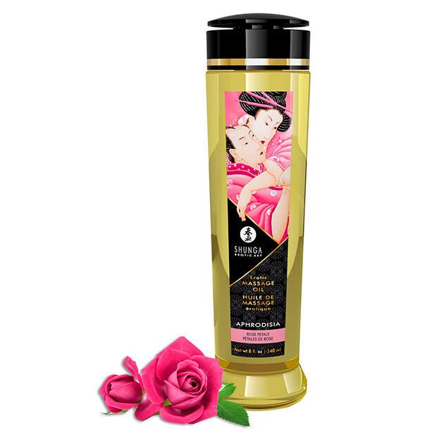 SHUNGA - OLIO DA MASSAGGIO EROTICO APHRODISIA 240 ML - SHUNGA OILS - Intimo per le occasioni speciali | The Game Lingerie